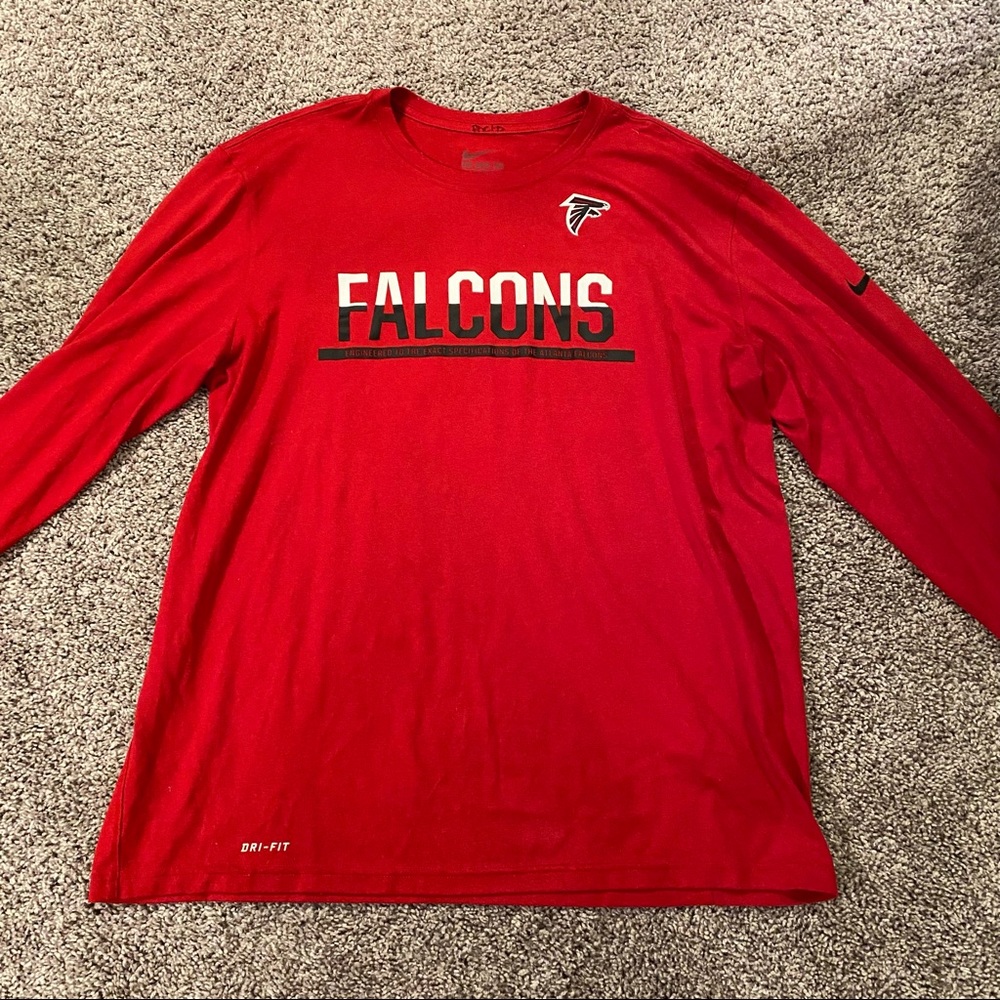 Nike Atlanta Falcons Long Sleeve Shirt. Dri-Fit